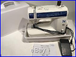 Necchi Sewing Machine 7020 Aisin Elite Rarely Used Nice & Clean Hard Carry Case