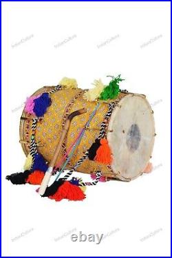 New Instrument musical Gujrati Kcchi Sheesham Bhangra Dhol Indian Dhol With Bag