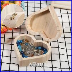 New Lovely Heart-shaped Jewelry Storage Box Packaging Carrying Case Craft Decor