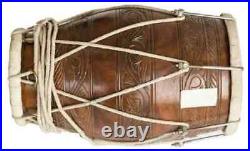 New Professional Designer 2 Side Nut And Rope Dholaki / Dholak With Cover