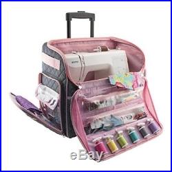 New Rolling Sewing Machine Carrying Tote Bag Wheels Storage Case Cover Universal