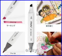 Ohuhu Marker Pen 100 Color Comic Oily Alcohol Marker With Carrying Case
