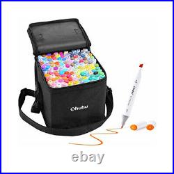 Ohuhu illustration Marker 120 Colors Oil-based for comics Carrying Case