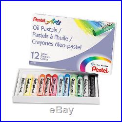 Oil Pastel Set With Carrying Case, 12-Color Set, Assorted, 432/pack
