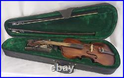 Old German Trade Fiddle Violin with Canvas Carrying Case