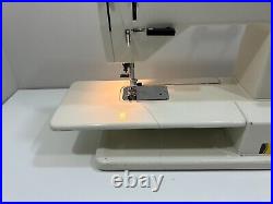 Original PFAFF 1222 E Sewing Machine with Foot Control & Hard Cover Carrying Case