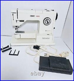 Original PFAFF 1222 E Sewing Machine with Foot Control & Hard Cover Carrying Case