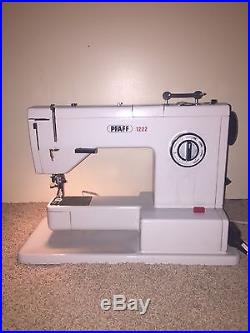 PFAFF 1222 Sewing Machine with Carrying Case Good Condition Best Brand