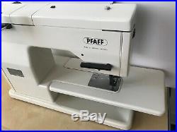 PFAFF 1222E W IDT SYSTEM SEWING Machine Foot Pedal & Carrying Case German Made