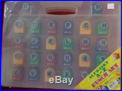 PUNCH Alphabet Set A-Z EXC unused in plastic carrying case craft punches $79.99