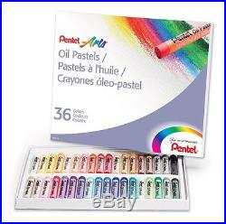 Pentel Oil Pastel Set With Carrying Case 36-Color Set Assorted 36/Set PHN36