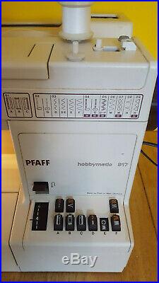Pfaff 917 sewing machine with hard carry case and pedal VGC