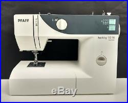 Pfaff Hobby Sewing Machine Model 1016 White Carrying Case Home Craft Sergers