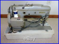 Pfaff Sewing Machine Portable Model # 230 With Storage Carry Case Used Germany