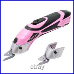 Pink Power Electric Craft Scissors with Hard Carrying Case Compatible with Pink