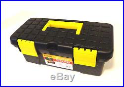 Plastic Toolbox with Handle Art Craft Storage Case Carry Tool Box Small 10 Long