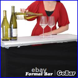 Portable Party Bar With 3 Skirt Designs Carrying Case For Parties Trade Shows