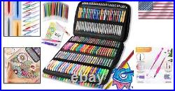 Premium 320 Pack Glitter Gel Pens Non-Toxic, Fine Point with Canvas Carry Case