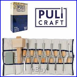 Puli Craft Wood Carving Tools Set Heavy Duty Woodworking Kit With Carry Case