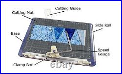 QuiltCut2 All-in-One Fabric Cutting System Bundle QuiltCut2 and Carrying Case