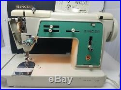 RARE Singer 680U Sewing Machine, carry case and owner manual Fully Functional