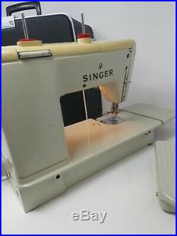 RARE Singer 680U Sewing Machine, carry case and owner manual Fully Functional