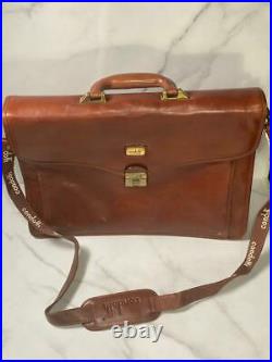 Rare Condotti Leather Briefcase Hand Made
