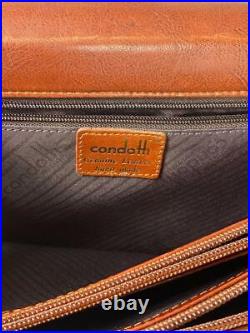 Rare Condotti Leather Briefcase Hand Made
