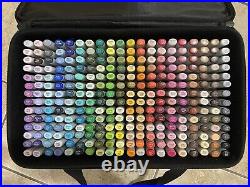 Rare & Discontinued 2018 Copic Marker Carrying Case With Custom Grid + 280 COPICS