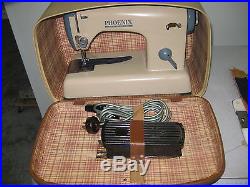 Rare Retro German Made Sewing Machine With Original Carry Case. Been Serviced