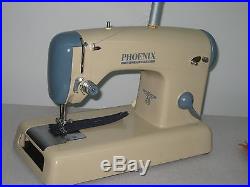 Rare Retro German Made Sewing Machine With Original Carry Case. Been Serviced