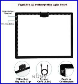 Rechargeable A3 LED Light Pad with Carry Bag, Rechargeable-A3+Padded case