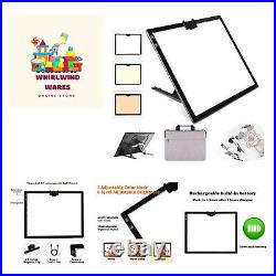 Rechargeable LED Light Pad with Carry Bag, Adjustable Brightness Light Box wi