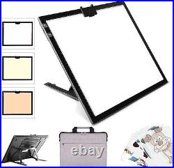 Rechargeable LED Light Pad with Carry Bag, Adjustable Brightness Light Box wi