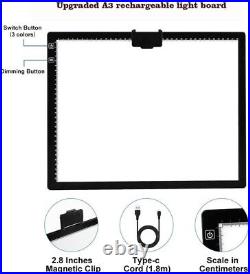 Rechargeable LED Light Pad with Carry Bag, Adjustable Brightness Light Box wi