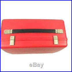 Red HARD SHELL Carrying CASE for BERNINA Minimatic 807 SEWING MACHINE 7. A3