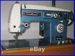 Retro H G Palmer Princess Straight Zig Zag Embroidery Sewing Machine, Carry Case