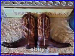 Rod Patrick Hand Crafted Western Cowboy Boots Men's 13.5A With Carrying Case