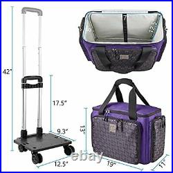 Rolling Sewing Machine Bag with Universal wheelsSewing Machine Carrying Case