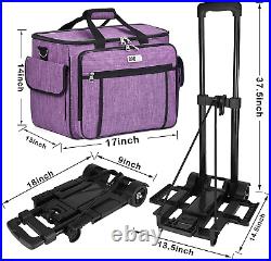 Rolling Sewing Machine Case, Detachable Rolling Sewing Machine Carrying Case on
