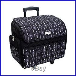 SEWING MACHINE CARRY CASE Rolling Storage Tote Carrying Luggage Travel Bag