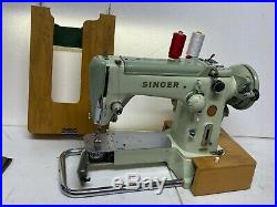 SINGER 320k ELECTRIC FOOT PEDAL OPERATED SEWING MACHINE WITH CARRY CASE