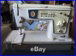SINGER Sewing Machine Zig Zag Model 477Accessories, Carry Case, Manual, Pedal