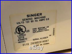 SINGER Simple Sewing Machine Model 3116 with Pedal & Carrying Case E99670