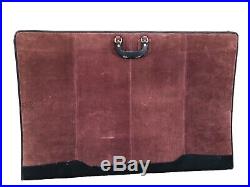 SUEDE & LEATHER Artwork Portfolio Carrying Case Artist 25 X 38 Extra Large