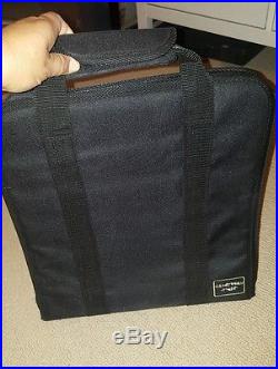 Scrapbook / Sticker Black Tote Organizer Craft Bag Carrying Case 15 x 14