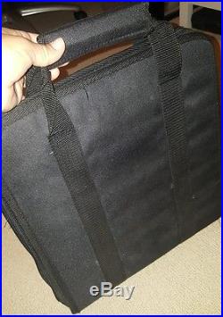 Scrapbook / Sticker Black Tote Organizer Craft Bag Carrying Case 15 x 14