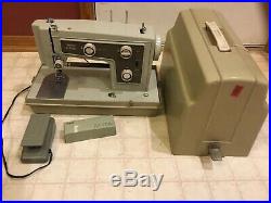 Sears Kenmore Heavy Duty Sewing Machine Metal Body Working With Carrying Case