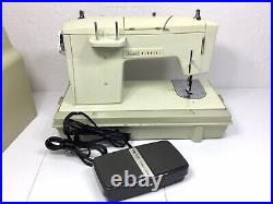 Sears Kenmore Portable Sewing Machine Model 158.17031 With Pedal & Carrying Case