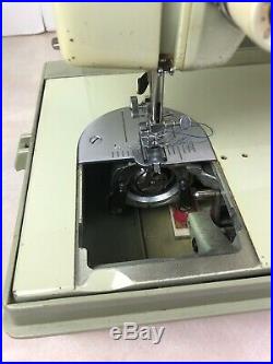 Sears Kenmore Sewing Machine Retro Green Vintage Seamstress Tool Crafts Works